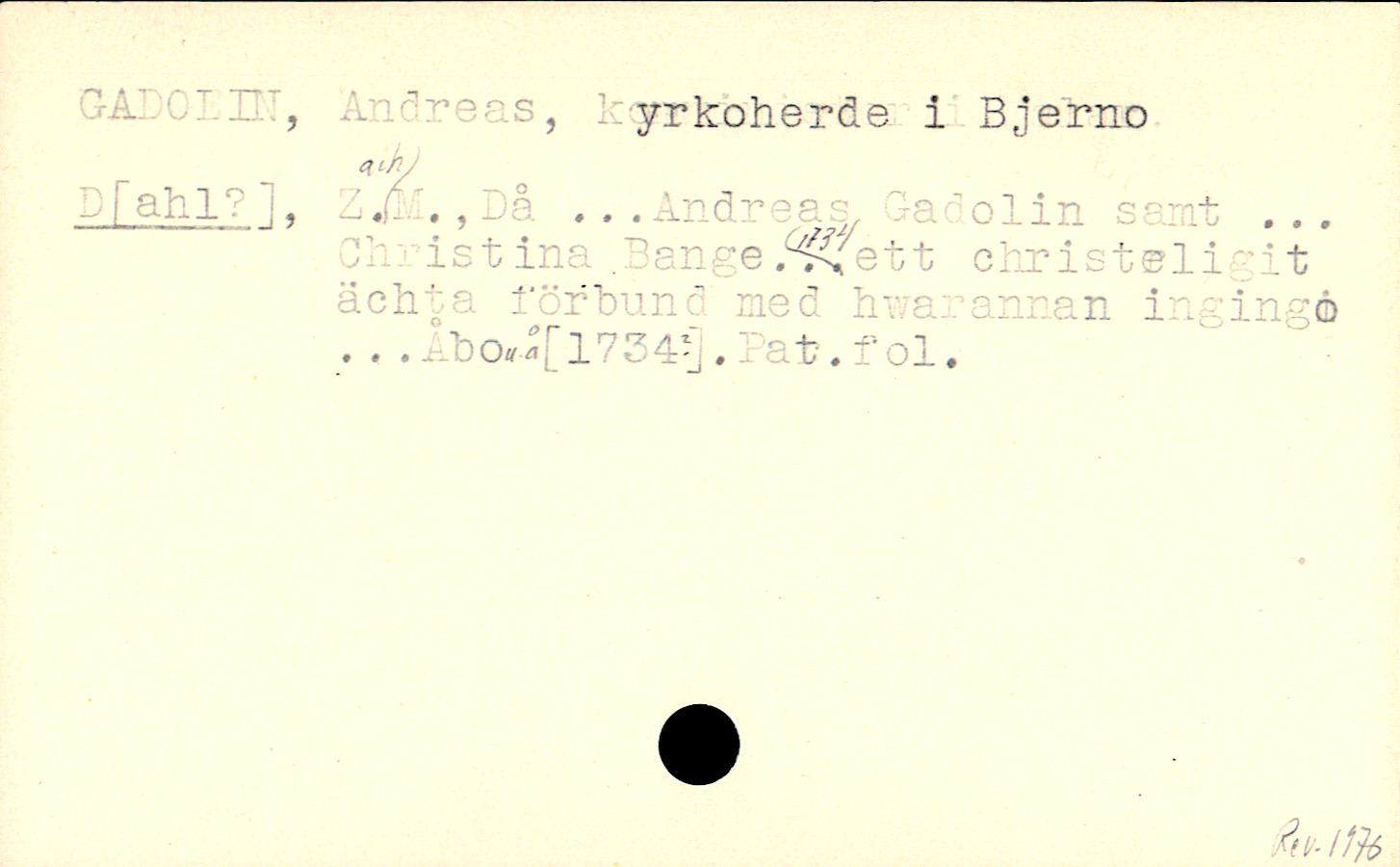 Catalogue Card_114196