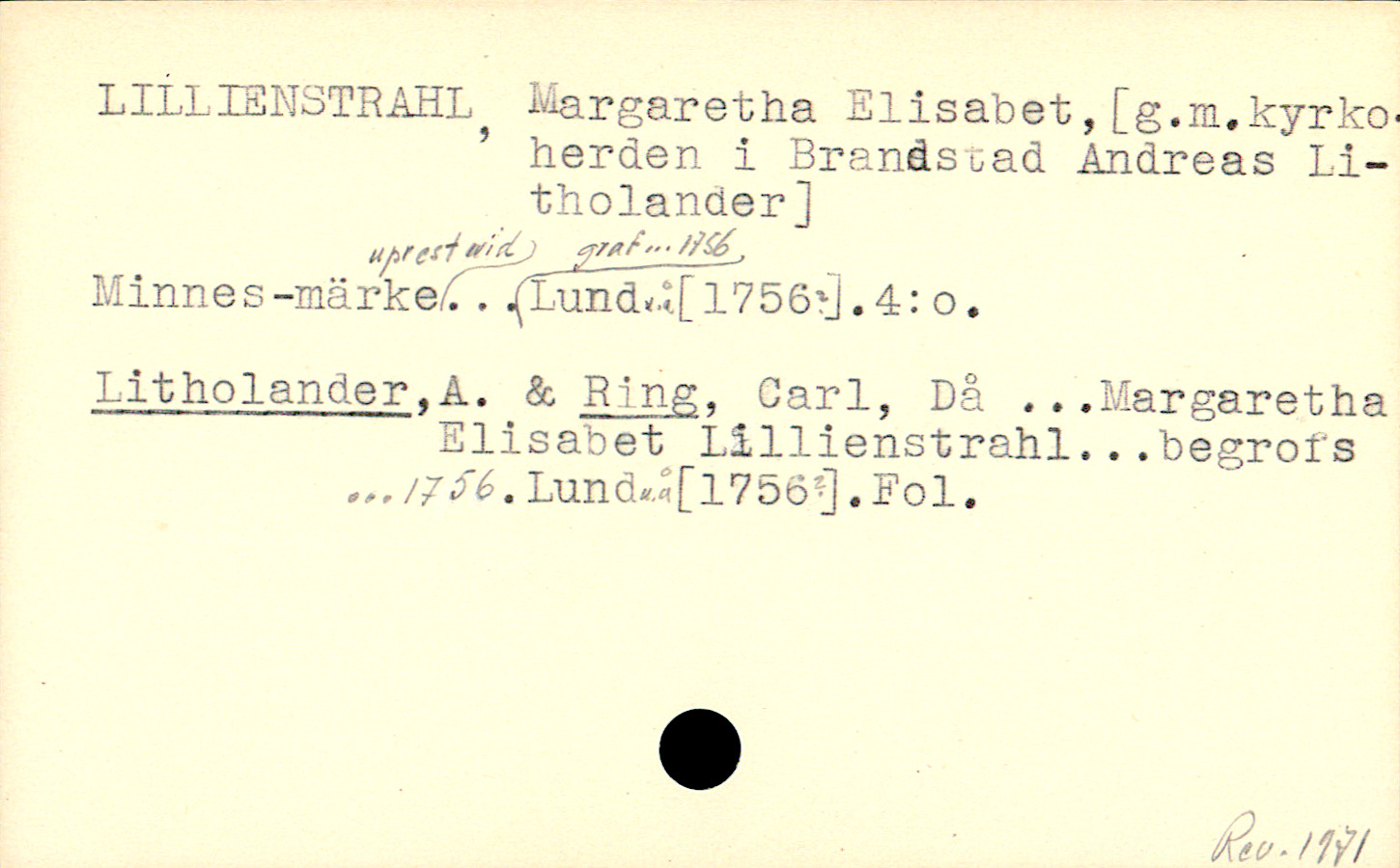 Catalogue Card_120600