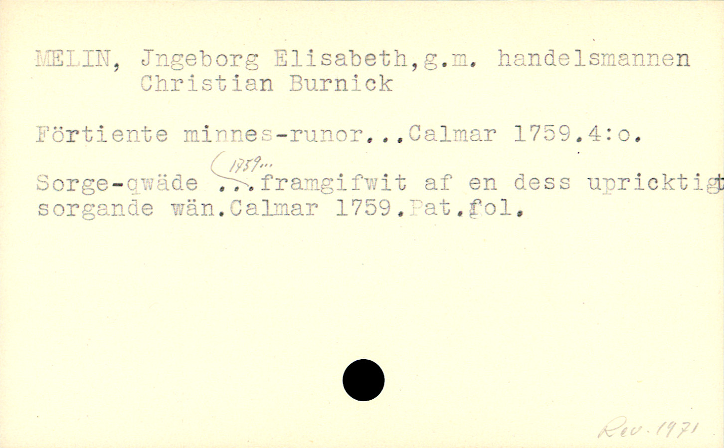 Catalogue Card_122485