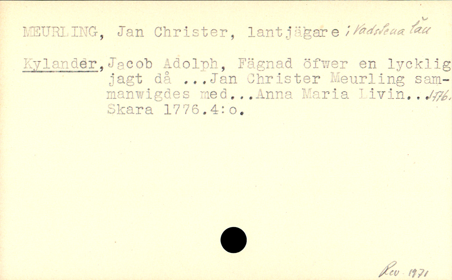 Catalogue Card_122585