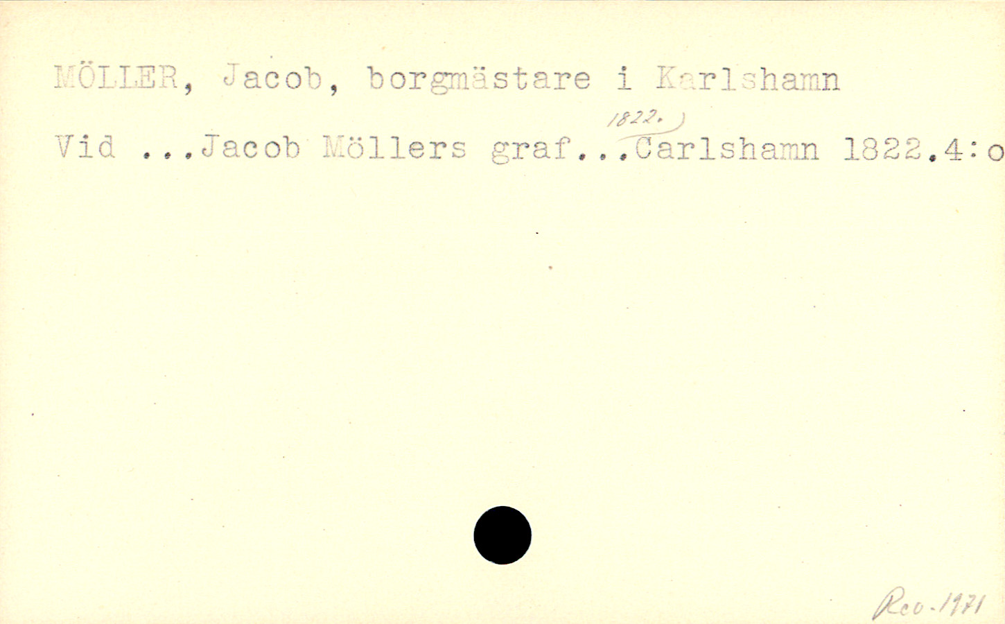 Catalogue Card