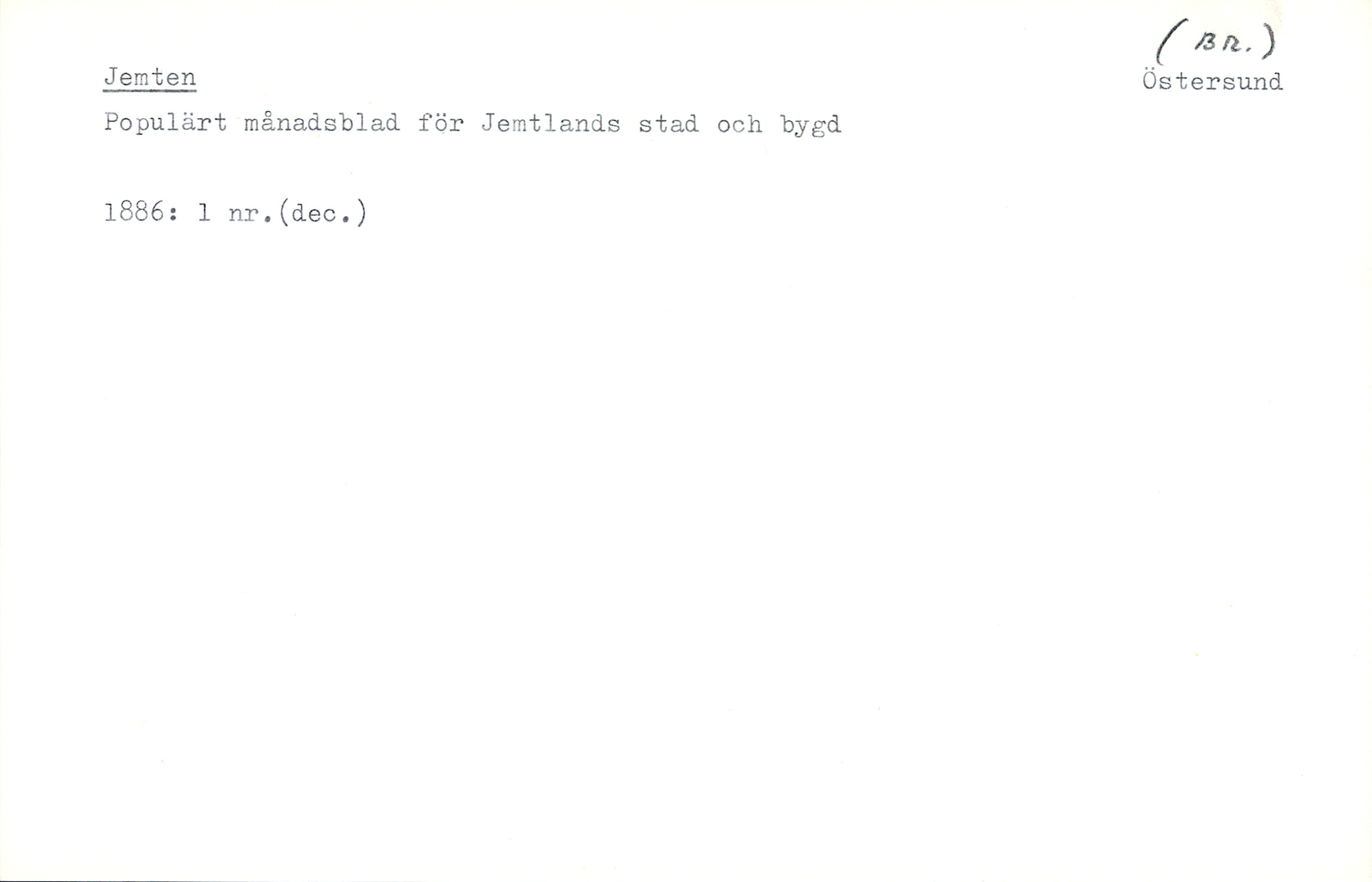 Catalogue Card_34693