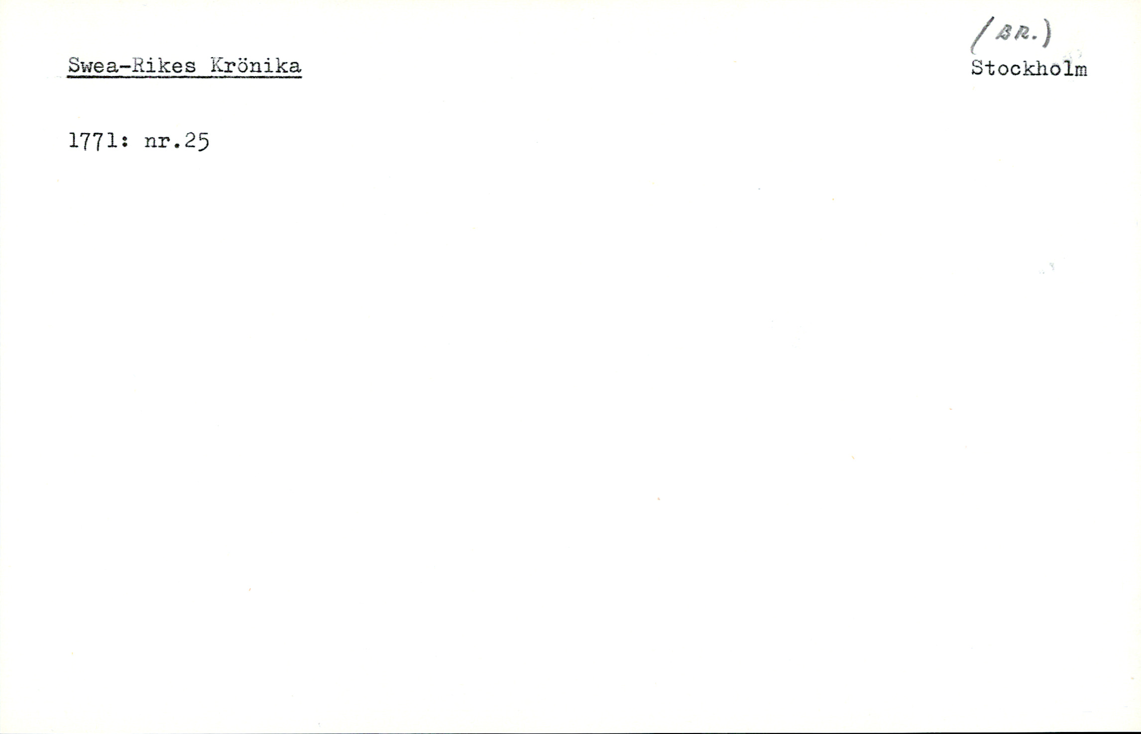 Catalogue Card_33099