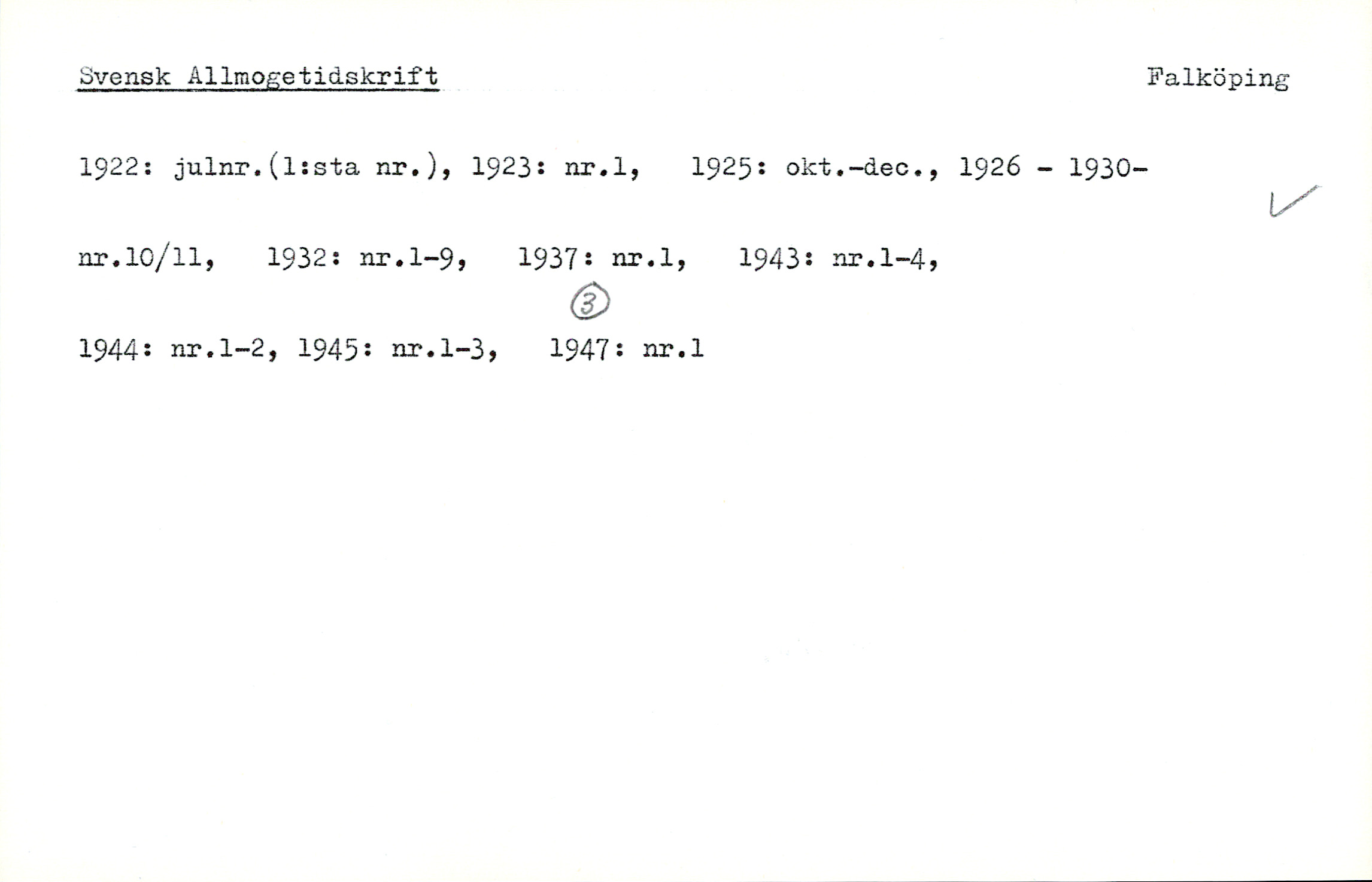 Catalogue Card_33106