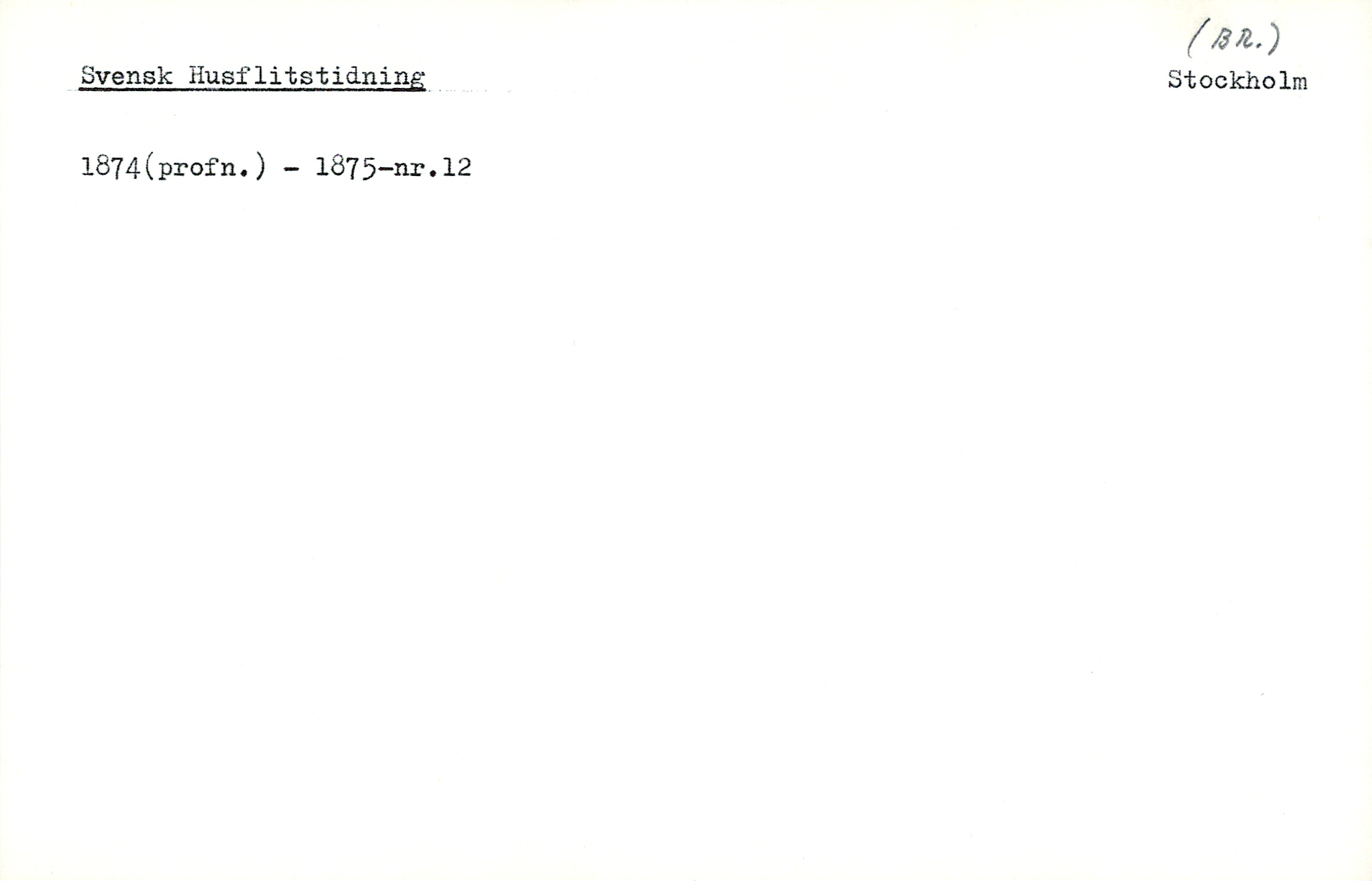 Catalogue Card_33126