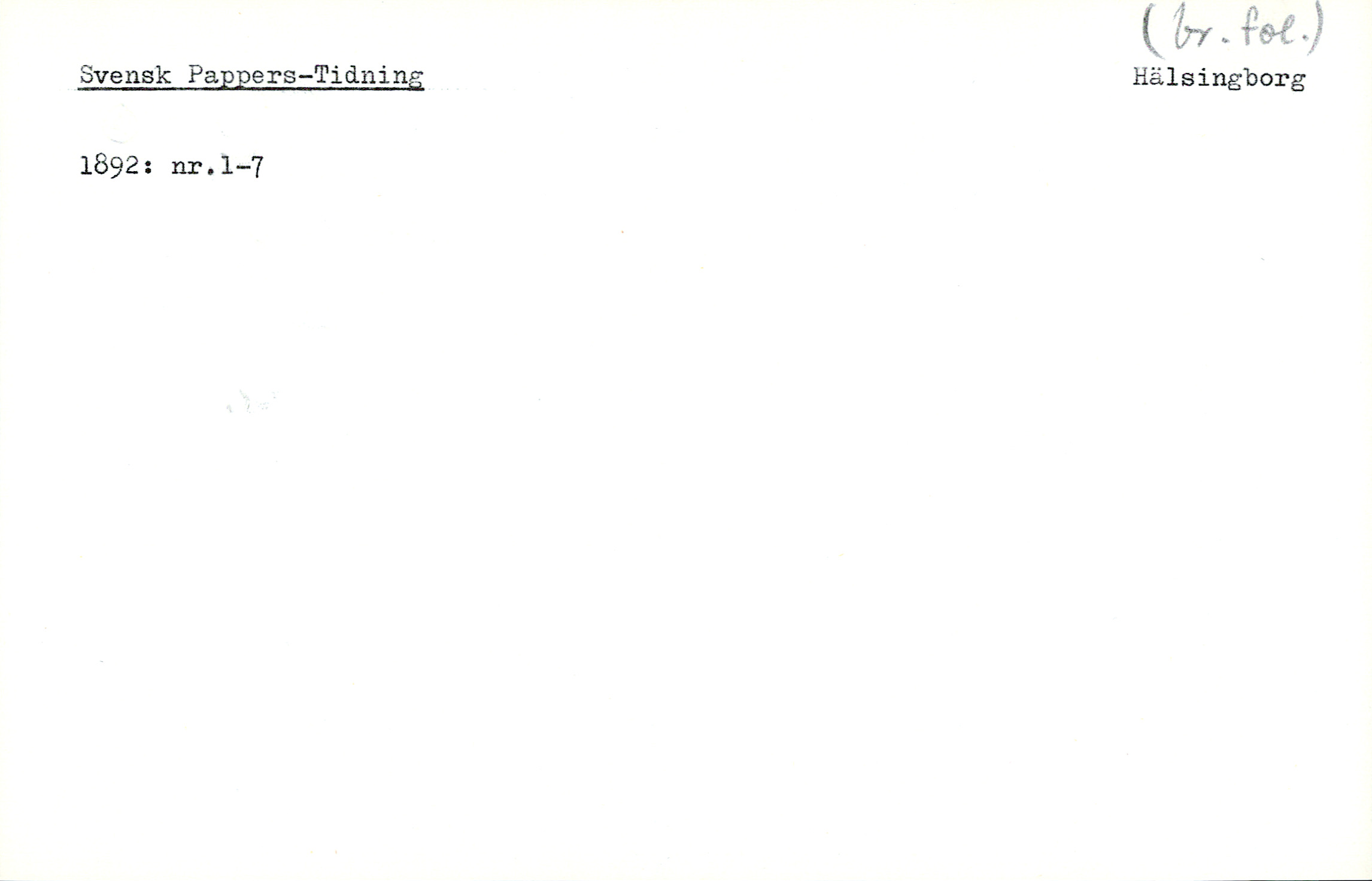 Catalogue Card_33144