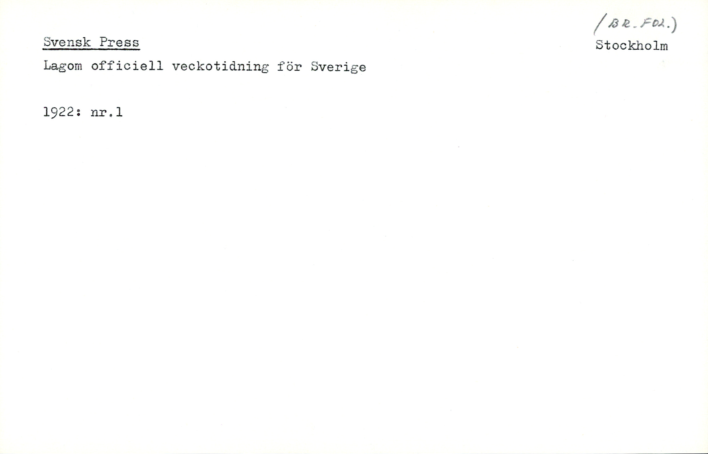 Catalogue Card_33145