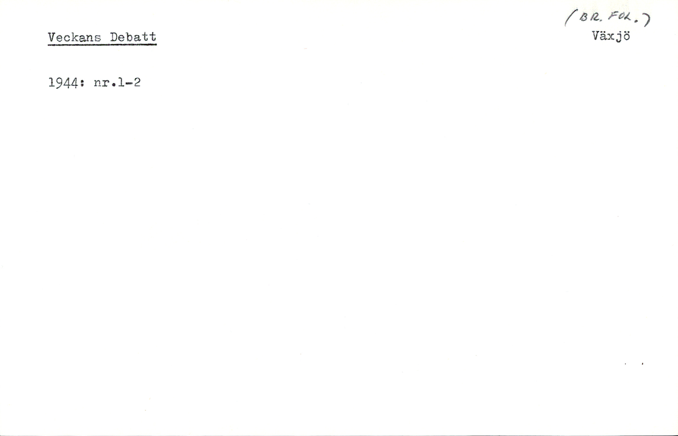 Catalogue Card_33746